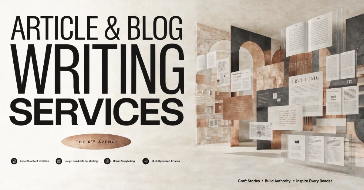 Professional Article & Blog Writing Services | The 6th Avenue